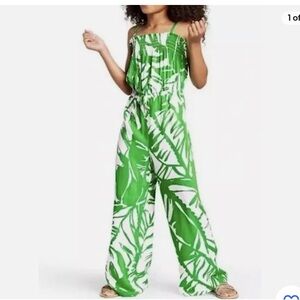 Girls LILLY PULITZER for Target Boom Boom Jumpsuit Green/White Sz L (10/12)